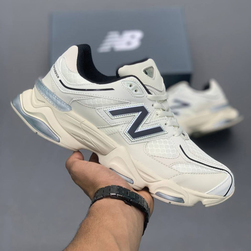 نیوبالانس 9060 کرم مشکی New Balance Turtledove Black Silver Metallic U9060DUA