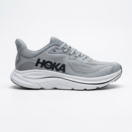 کفش هوکا کلیفتون 10 طوسی سفید مشکی Hoka Clifton 10